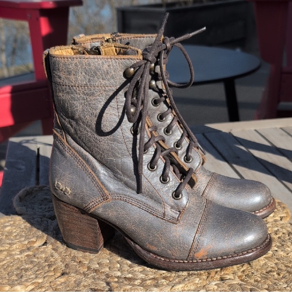 Bed Stu Bench Made Heeled Booties 6.5